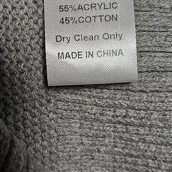 Lumière Gray Knit Sweater Womens Pullover Style V-Neck New in Bag - Picture 8 of 8